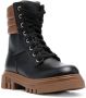 Baldinini Leren combat boots Zwart - Thumbnail 2