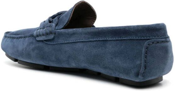 Baldinini Loafers met logoplakkaat Blauw