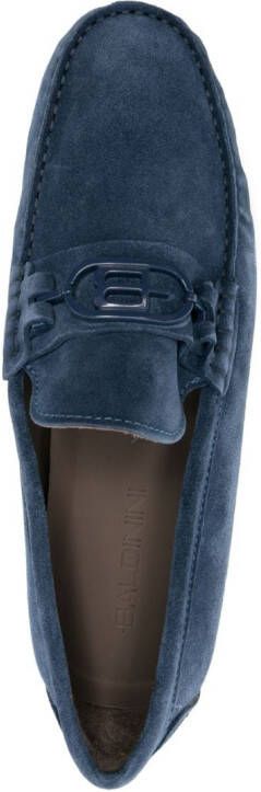 Baldinini Loafers met logoplakkaat Blauw