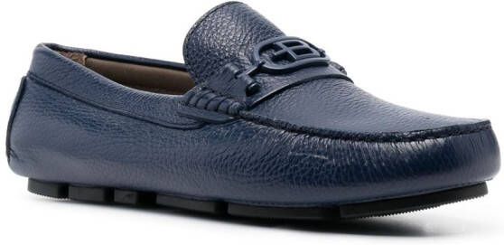 Baldinini Leren loafers Blauw