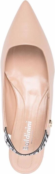 Baldinini Slingback ballerina's met puntige neus Beige