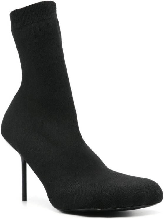 Balenciaga 100mm knitted ankle boots Zwart