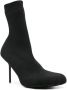 Balenciaga 100mm knitted ankle boots Zwart - Thumbnail 2