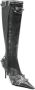Balenciaga Cagole leren enkellaarzen 90 mm Grijs - Thumbnail 2