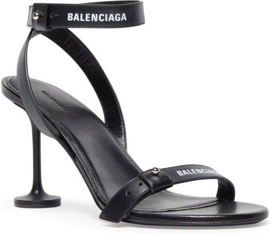 Balenciaga Afterhour leren sandalen Zwart