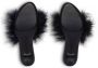 Balenciaga Boudoir 70 mm muiltjes met veren Zwart - Thumbnail 5