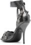 Balenciaga 110 mm Cagole leren sandalen Grijs - Thumbnail 3