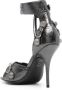 Balenciaga Cagole leren sandalen 110 mm Grijs - Thumbnail 3