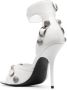 Balenciaga Cagole leren sandalen Wit - Thumbnail 3