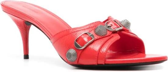 Balenciaga Cagole 80 mm muiltjes Rood