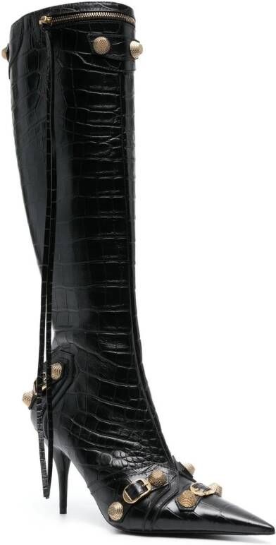 Balenciaga Cagole laarzen met puntige neus Zwart