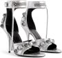 Balenciaga Cagole sandalen met metallic afwerking Zilver - Thumbnail 2