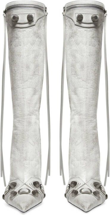 Balenciaga Cagole laarzen met puntige neus Wit
