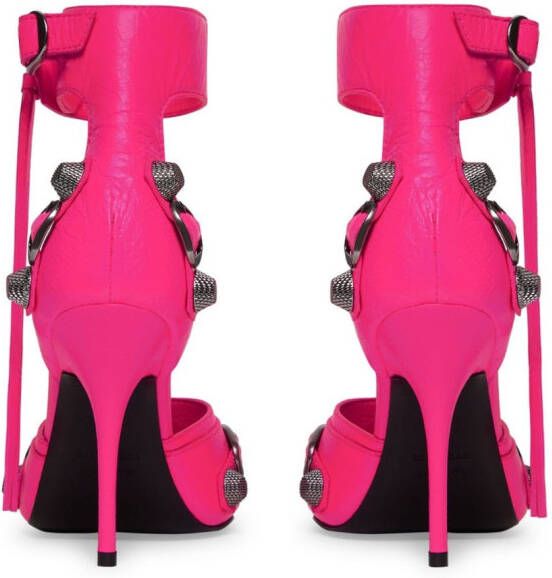 Balenciaga Cagole stiletto sandalen Roze