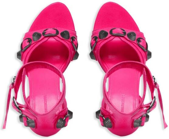 Balenciaga Cagole stiletto sandalen Roze