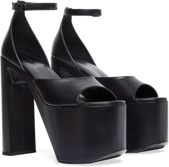Balenciaga Camden sandalen met plateauzool Zwart