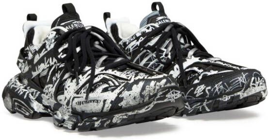 Balenciaga Sneakers met graffiti-print Zwart