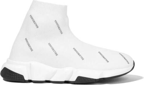 Balenciaga Kids Speed gebreide slip-on sneakers Wit