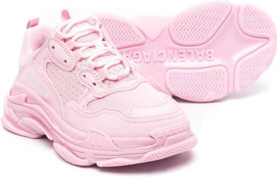 Balenciaga Kids Triple S sneakers Roze