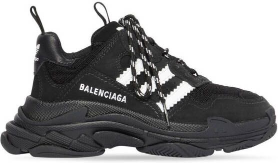 Balenciaga Kids x adidas Triple S chunky sneakers Zwart