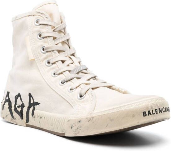 Balenciaga Paris high-top sneakers Beige