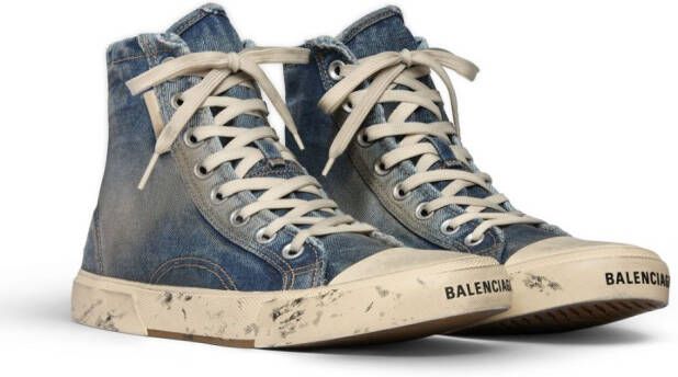 Balenciaga Paris high-top sneakers Blauw