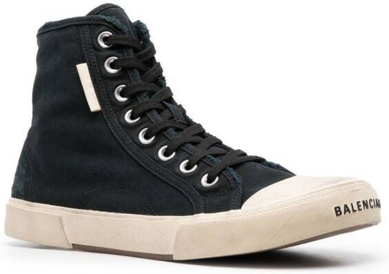 Balenciaga Paris high-top sneakers Zwart