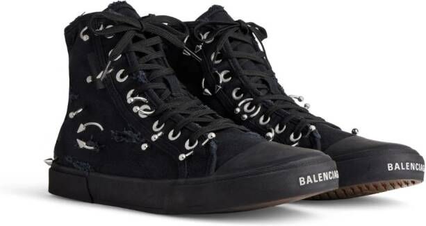 Balenciaga Paris high-top sneakers Zwart