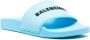 Balenciaga Slippers met logo-reliëf Blauw - Thumbnail 2