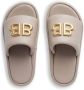 Balenciaga Rise slippers met logo Beige - Thumbnail 5