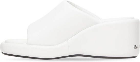 Balenciaga Rise sandalen met sleehak Wit