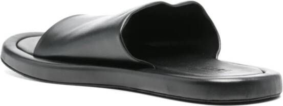 Balenciaga Leren sandalen met open neus Zwart