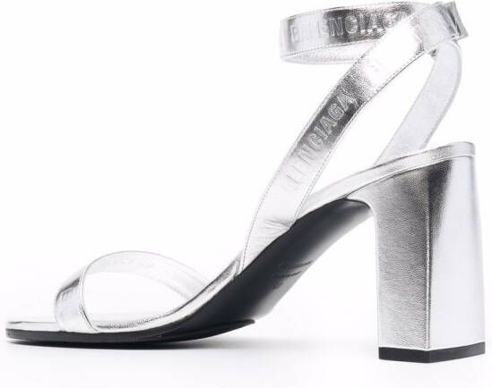 Balenciaga Sandalen met metallic afwerking Zilver