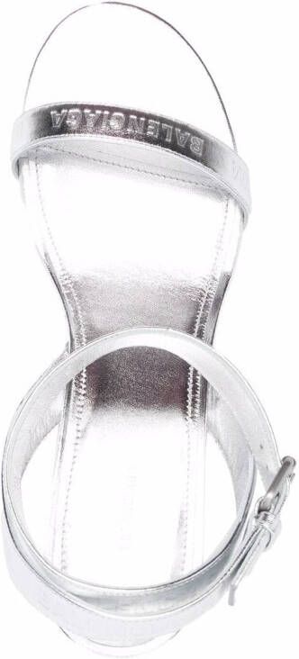 Balenciaga Sandalen met metallic afwerking Zilver