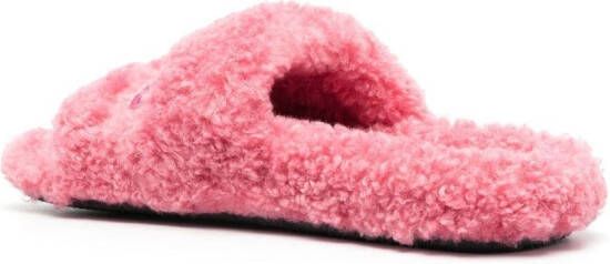 Balenciaga Slippers met geborduurd logo Roze