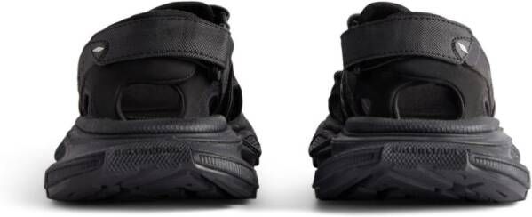 Balenciaga Slippers met logo-applicatie Zwart