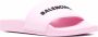 Balenciaga Slippers met logo-reliëf Roze - Thumbnail 2
