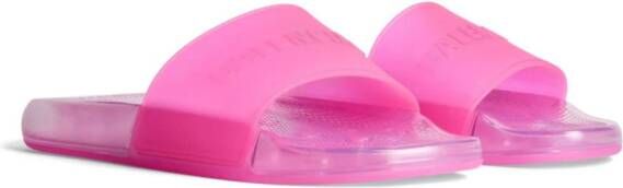 Balenciaga Slippers met logo Roze