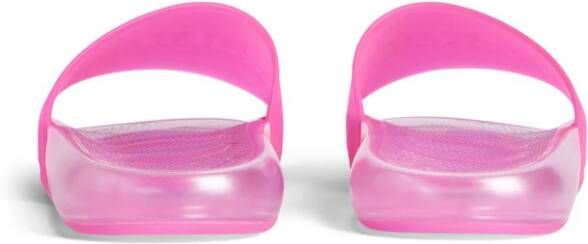 Balenciaga Slippers met logo Roze