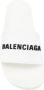 Balenciaga Slippers met logo-reliëf Wit - Thumbnail 4