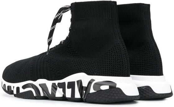 Balenciaga Soksneakers met veters Zwart