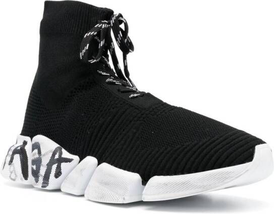 Balenciaga Speed 2.0 Graffiti sneakers Zwart