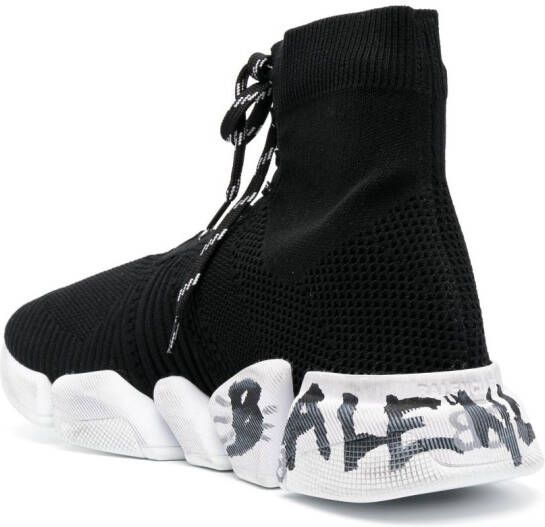 Balenciaga Speed 2.0 Graffiti sneakers Zwart