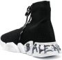 Balenciaga Speed 2.0 Graffiti sneakers Zwart - Thumbnail 3