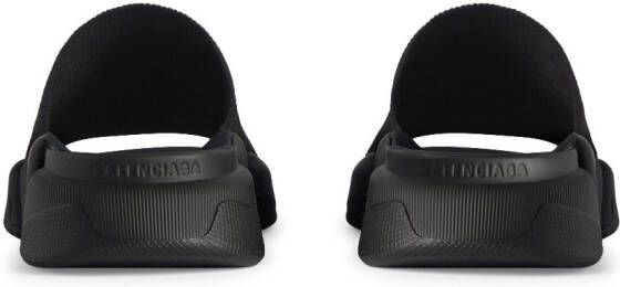 Balenciaga Speed 2.0 slippers met gesegmenteerde zool Zwart