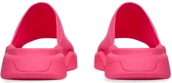 Balenciaga Speed 2.0 slippers met logoprint Roze