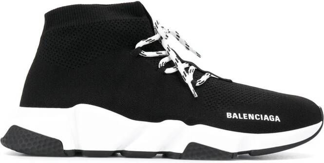 Balenciaga Speed gebreide sneakers Zwart