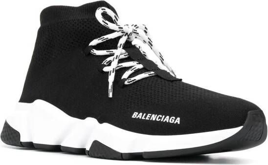 Balenciaga Speed gebreide sneakers Zwart