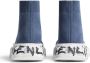 Balenciaga Speed sneakers met graffiti-print Blauw - Thumbnail 4
