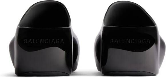 Balenciaga Technoslide 90mm muiltjes met plateauzool Zwart